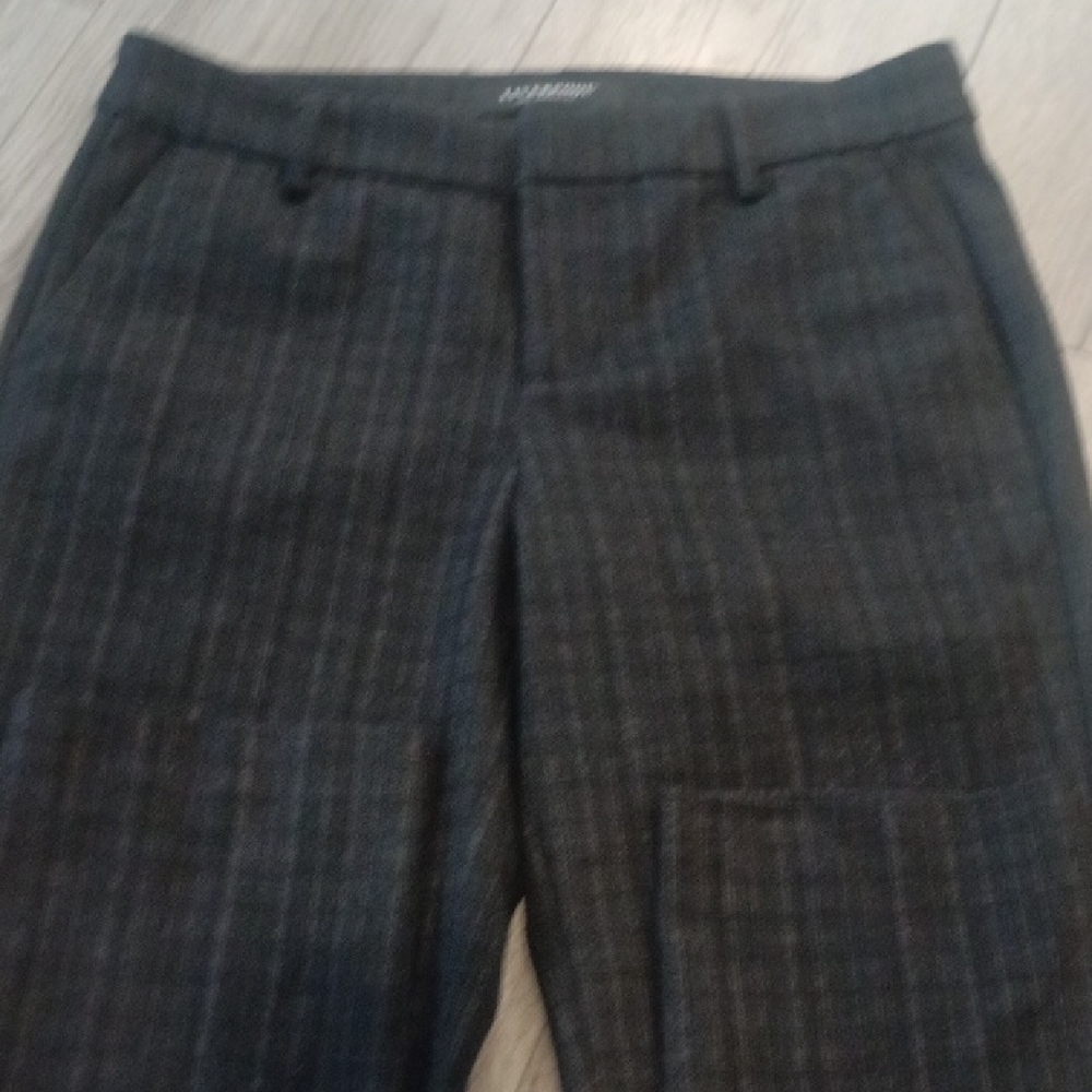 Liverpool Gray Plaid Trousers